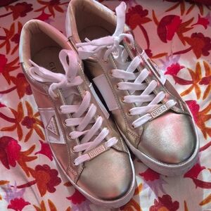 Guess Gold Sneakers with White Accents